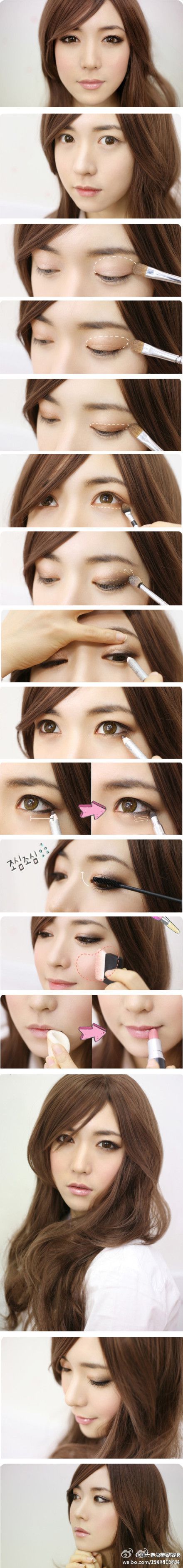макияж для азиатских глаз 07